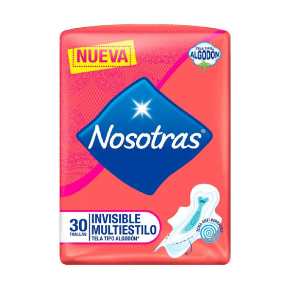 TOALLA NOSOTRAS INVIS 30U CLÁSICA MULTI